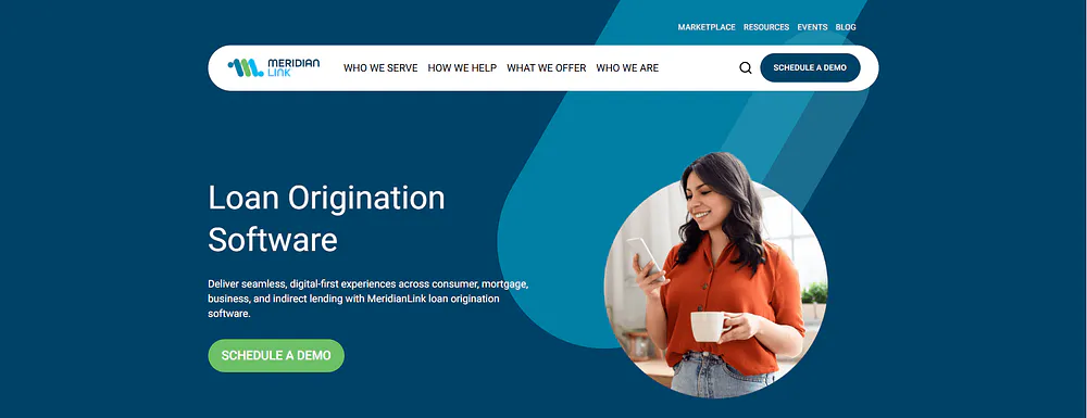 MeridianLink loan origination software for credit unions and community banks