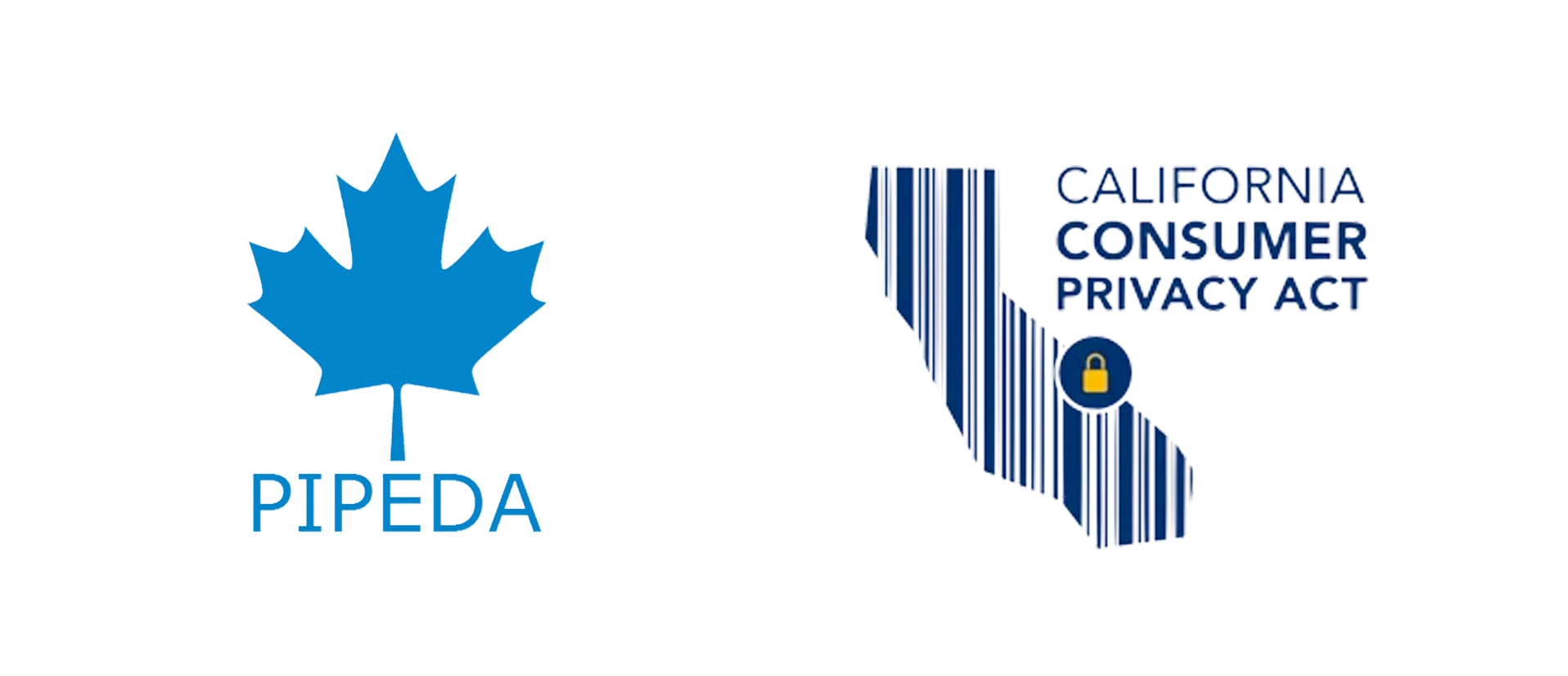 Logos for CCPA and PIPEDA