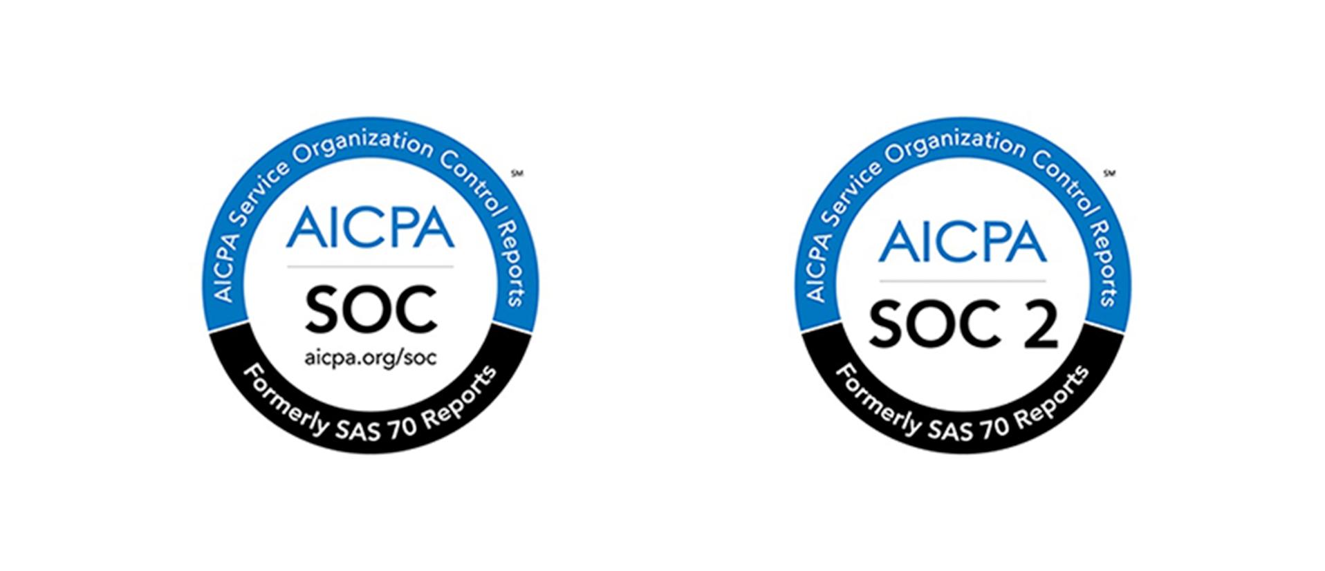 Logos for SOC and SOC 2